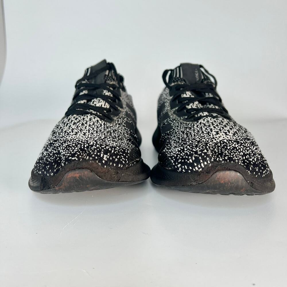 Adidas Purebounce+ Knit Running Sneakers Shoes Black Cloud White D96587 Men 9 - Picture 2 of 16